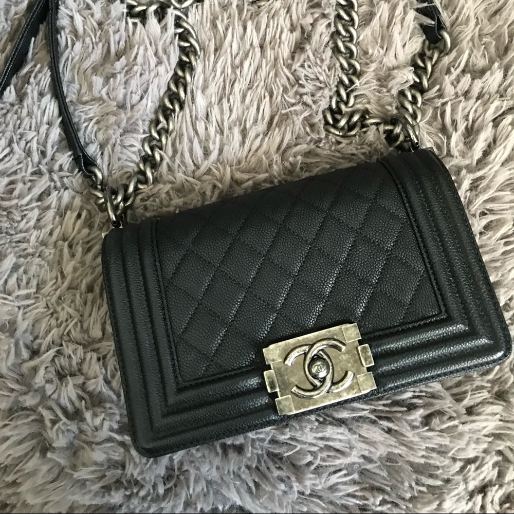 ❌SOLD❌ Chanel Small Caviar Boy Bag